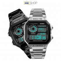 【電子錶】時尚SKMEI運動電子錶 50米防水 夜光顯示 多功能提醒 送禮精品 情侶錶 電子錶 男女錶 運動錶 商務錶