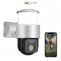 【監視器】WIFI庭院燈監視器 高清畫素 紅外夜視 360°全景監控 IP66防水防塵 雙向語音對講